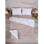ETE HOMETEX ÇİFT KİŞİLİK LÜX WELSOFT YORGAN SETİ 195X215CM YANSIMA BEJ 8696474231937
